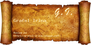 Grafel Irina névjegykártya